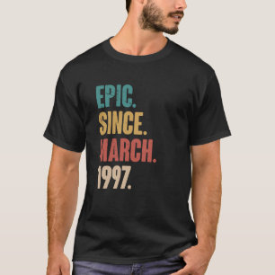 T-shirt 26 Ans Vintage 1997 Anniversaire 26e Décoration