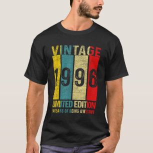 T-shirt 26 Birthday  Vintage 1996  26 Year Old