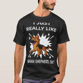 T-shirt 26 J'aime vraiment beaucoup les bergers allemands