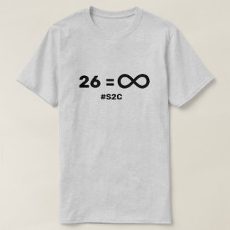 T-shirt 26 lettres, possibilités infinies