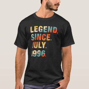 T-shirt 26e anniversaire 26 ans légende depuis juillet 199