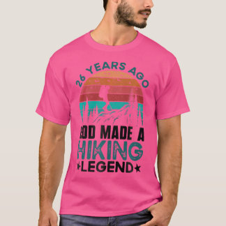 T-shirt 26E Anniversaire Randonnée Montagne 26 Ans Randonn