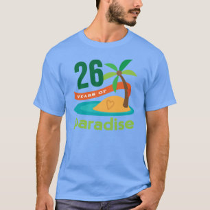 T-shirt 26ème Cadeau drôle d'anniversaire de mariage pour