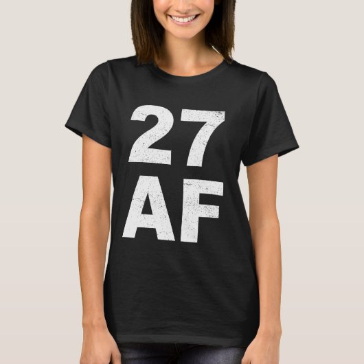 T-shirt 27 AF - Chemise d'anniversaire 27e Hommes (Devant)