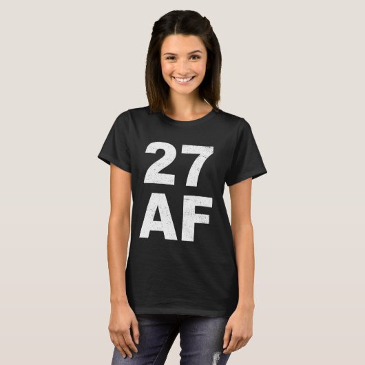 T-shirt 27 AF - Chemise d'anniversaire 27e Hommes  (Devant entier)
