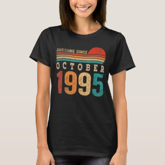 T-shirt 27 Ans Awesome Depuis Octobre 1995 27e Naissance