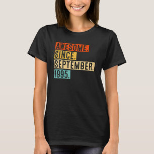 T-shirt 27 Ans Awesome Depuis Septembre 1995 27th Bir