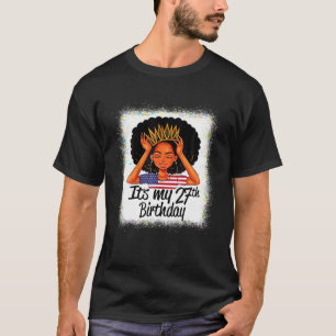 T-shirt 27 Ans Black Melanin Femme Fille C'est Mon 27E