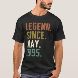 T-shirt 27 Ans Légende depuis mai 1995 27e anniversaire