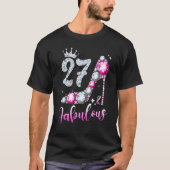 T-shirt 27 Et Fabuleux 27e anniversaire High Heel Chaussur (Devant)