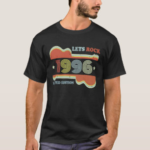 T-shirt 27e anniversaire Guitare Vintage Retro Lets Rock 1