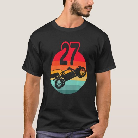 T-shirt 27e Anniversaire I Racing Jeu I Remote Control Rc (Devant)