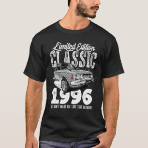 T-shirt 27e anniversaire Vintage voiture classique 1996 B