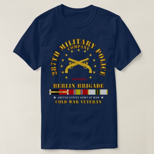 T-shirt 287e compagnie de police militaire Berlin Bde w OC (Design devant)