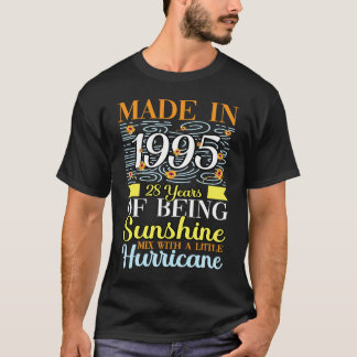 T-shirt 28 Ans De Soleil Mélangé Avec Une Petite Heure
