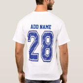 T-shirt 28 coutume Jersey (Dos)