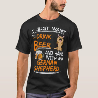 T-shirt 28 Je veux juste boire de la bière et traîner avec