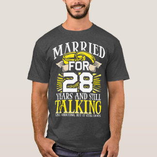 T-shirt 28e anniversaire du Mariage Cadeaux pour une femme