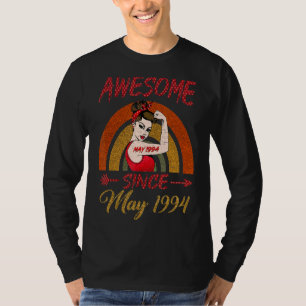 T-shirt 28e anniversaire Reine stupéfait depuis mai 1994 A