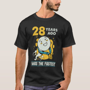 T-shirt 28ème Anniversaire Hommes Humour Il Y A 28 Ans J'É