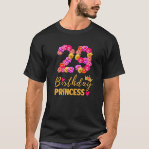 T-shirt 29 Anniversaire Princesse Flower Son 29e B