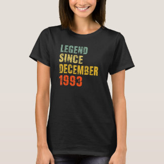 T-shirt 29 Ans 29e Anniversaire Légende depuis le 1er déce