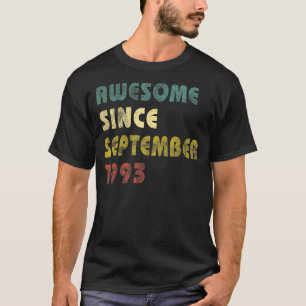 T-shirt 29 Ans Awesome Depuis Septembre 1993 29th 11