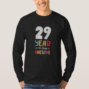 T-shirt 29 Ans D'Être Awesome Coeur Flore Arrow 29e