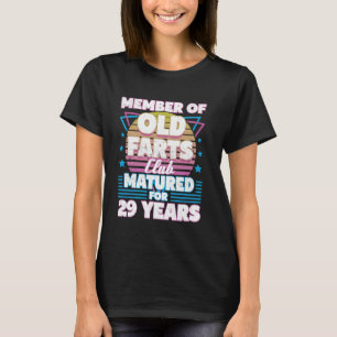 T-shirt 29 Ans Farts Club Funny 29e Anniversaire Hommes Da
