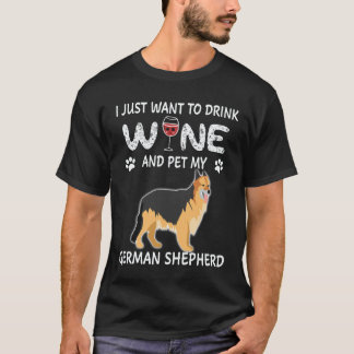 T-shirt 29 Je veux juste boire du vin et caresser mon berg