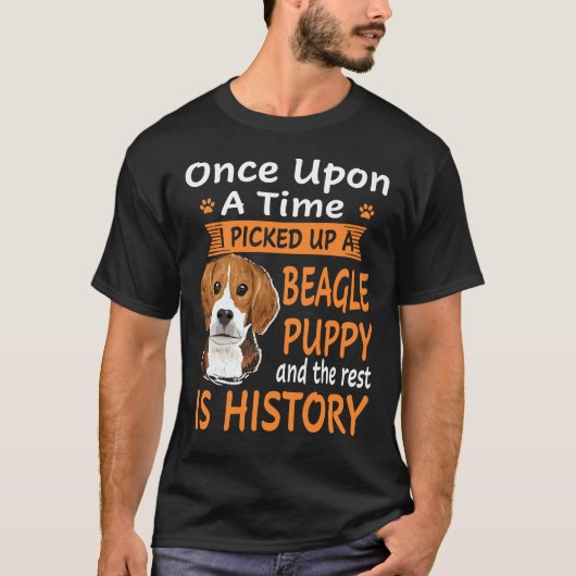 T-shirt 29 Un À La Fois - Chiot Beagle (Devant)