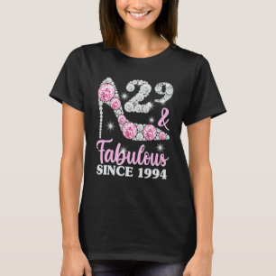 T-shirt 29ème Anniversaire Chemises Pour Femmes, 29 Et Fab