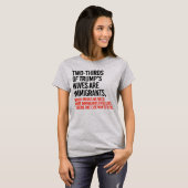 T-shirt 2/3 DES Épouses DE TRUMP SONT DES IMMIGRANTS (Devant entier)