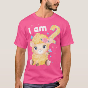 T-shirt 2 Ans 2 Anniversaire Garçon Fille Mouton