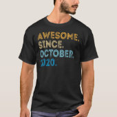 T-shirt 2 Ans Funny Awesome depuis Octobre 2020 2e B (Devant)