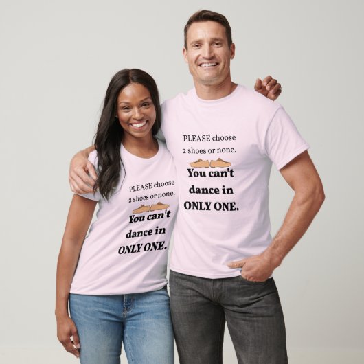 T-shirt 2 Chaussures ou Aucune Pers. Unisexe (Unisexe)