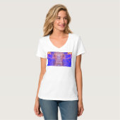 T-SHIRT 2 COEURS DANS UN UNIVERS BLEU, (Devant entier)