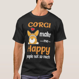 T-shirt 2 Corgi me rendent heureux