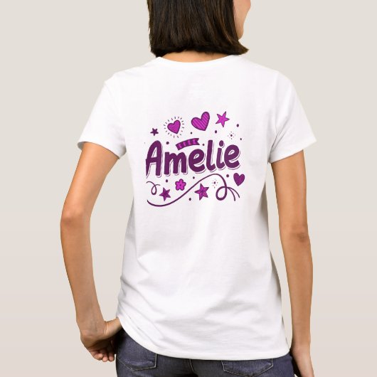 T-shirt 2 Couleur amélie 1 (Dos)