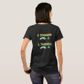 T-shirt (2 espèces 1 pensées) conception 2R1 originale (Dos entier)