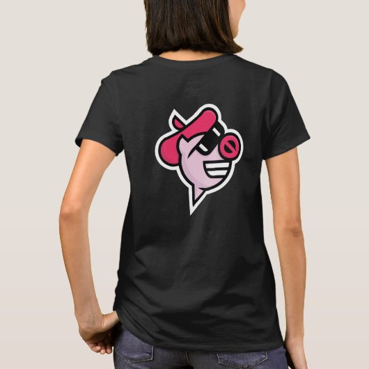 T-shirt 2 faces pour les cochons comiques (Dos)