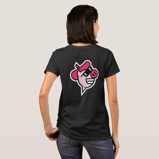 T-shirt 2 faces pour les cochons comiques (Dos entier)