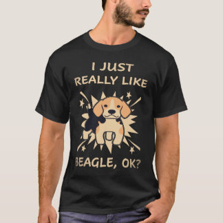 T-shirt 2 J'aime vraiment beaucoup Beagle
