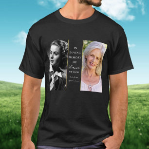 T-shirt 2 Photo Alors Et Maintenant Célébration De La Mémo