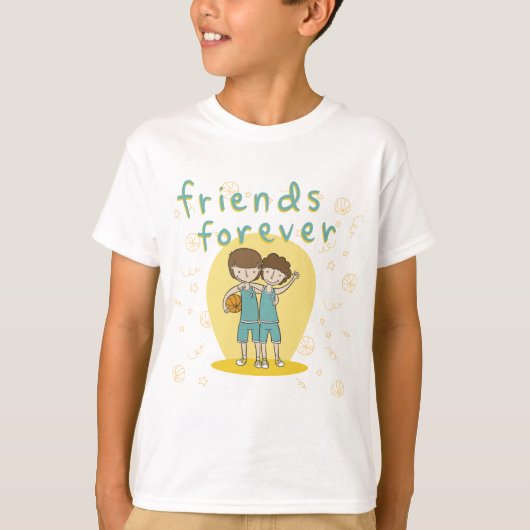 T-shirt 2 types meilleur ami (Devant)