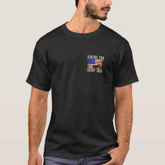 T-shirt 2 vélos d'impression recto verso pour Trump 2024 U