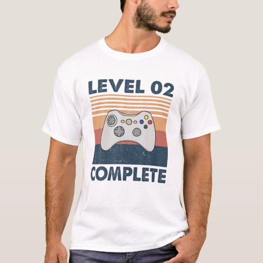 T-shirt 2 Year Wedding Anniversary For Him Her Level 2 Com (Devant)