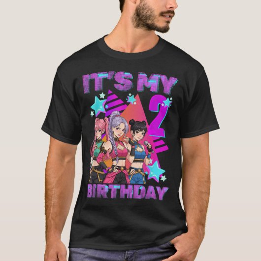 T-shirt 2 Years Old Birthday K P Kids 2nd Birthday Girls K (Devant)