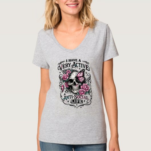 T-shirt #2Antisocial (Devant)