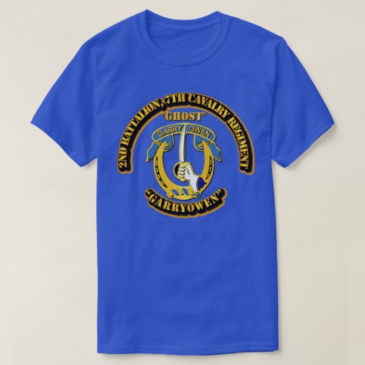 T-shirt 2Bn 7E Cav Rgt Ghost (Design devant)